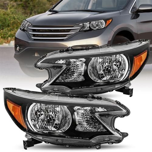 JSBOYAT Headlight Assembly Replacement for 2012 2013 2014 Honda CR-V OE Style Headlamp Halogen Head Light Lamp Front Light